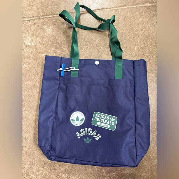 Adidas Originals simple Navy Tote Bag NEW - Picture 1 of 1